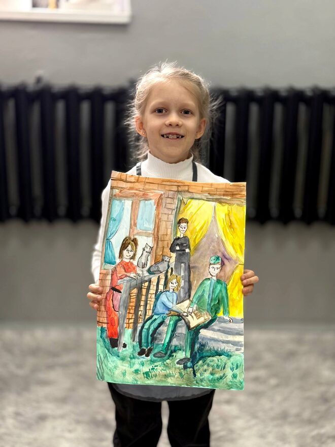 Всероссийский творческий конкурс «Защитникам Отечества посвящается...»  - детский рисунок, поделка, творческая работа, категория школьники, 1 класс, дистанционный конкурс, школьный конкурс