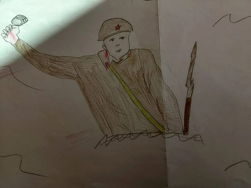 Всероссийский творческий конкурс «Защитникам Отечества посвящается...»  - детский рисунок, поделка, творческая работа, категория школьники, 7 класс, дистанционный конкурс, школьный конкурс