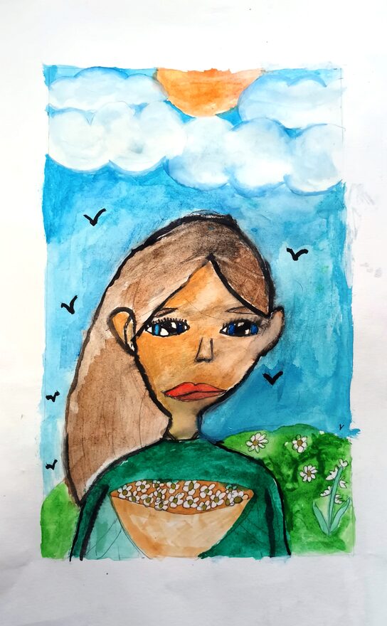 Всероссийский творческий конкурс «8 Марта - праздник весны, цветов и любви»  - детский рисунок, поделка, творческая работа, категория школьники, 2 класс, дистанционный конкурс, школьный конкурс