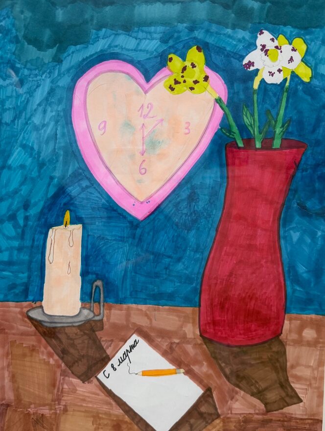 Всероссийский творческий конкурс «8 Марта - праздник весны, цветов и любви»  - детский рисунок, поделка, творческая работа, категория школьники, 3 класс, дистанционный конкурс, школьный конкурс