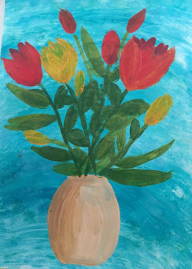 Всероссийский творческий конкурс «8 Марта - праздник весны, цветов и любви»  - детский рисунок, поделка, творческая работа, категория школьники, 3 класс, дистанционный конкурс, школьный конкурс