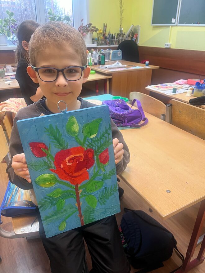 Всероссийский творческий конкурс «8 Марта - праздник весны, цветов и любви»  - детский рисунок, поделка, творческая работа, категория школьники, 3 класс, дистанционный конкурс, школьный конкурс