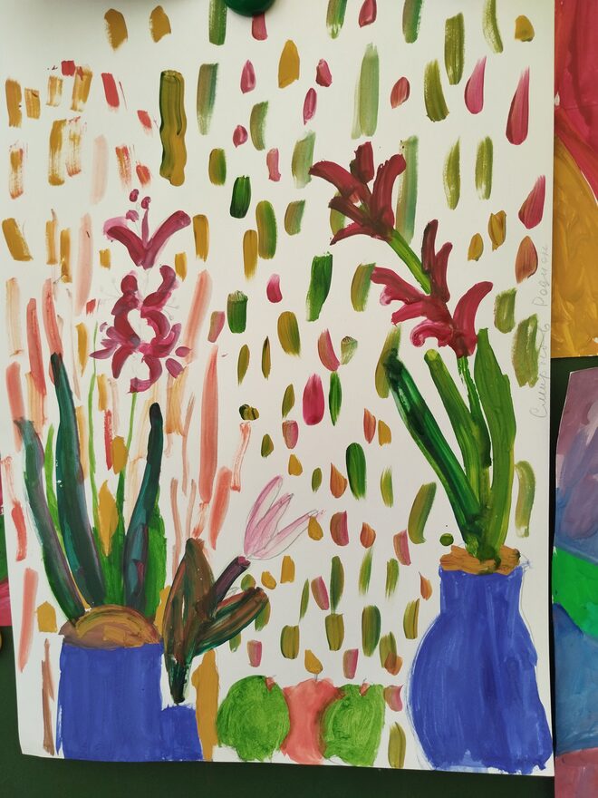 Всероссийский творческий конкурс «8 Марта - праздник весны, цветов и любви»  - детский рисунок, поделка, творческая работа, категория школьники, 2 класс, дистанционный конкурс, школьный конкурс