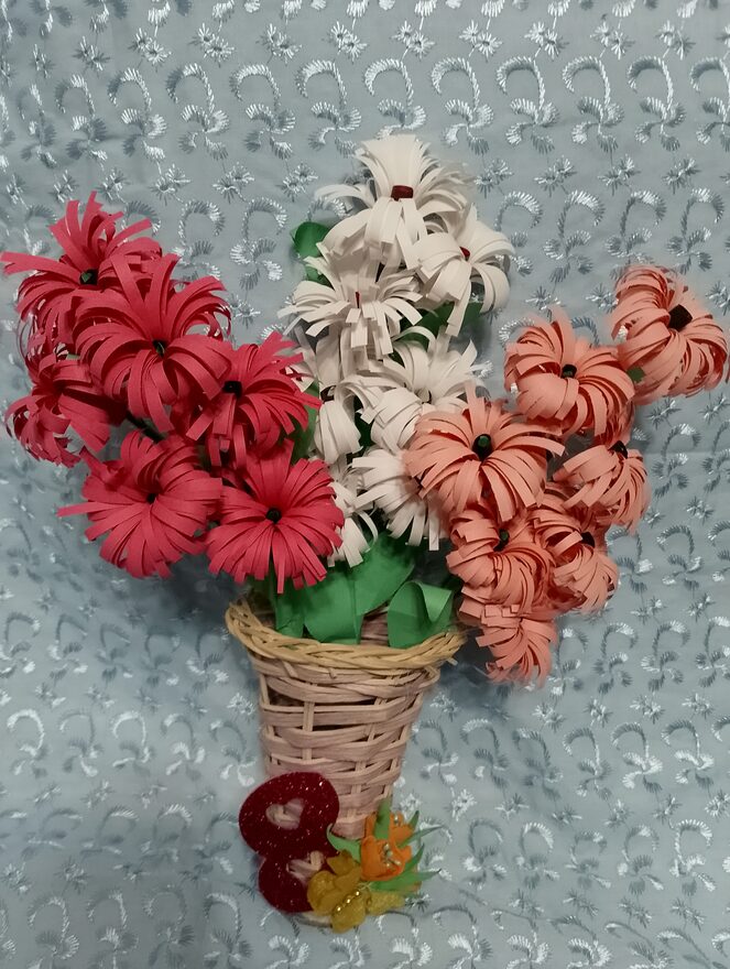 Всероссийский творческий конкурс «8 Марта - праздник весны, цветов и любви»  - детский рисунок, поделка, творческая работа, категория школьники, 1 класс, дистанционный конкурс, школьный конкурс