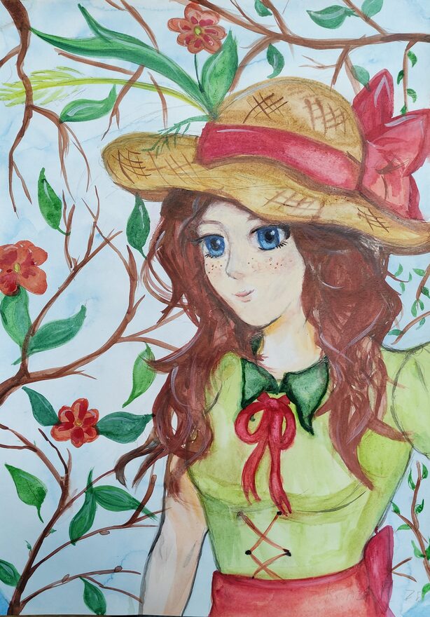 Всероссийский творческий конкурс «8 Марта - праздник весны, цветов и любви»  - детский рисунок, поделка, творческая работа, категория школьники, 7 класс, дистанционный конкурс, школьный конкурс