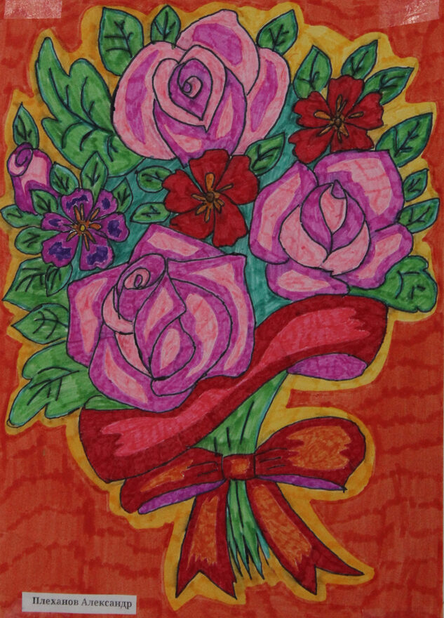 Всероссийский творческий конкурс «8 Марта - праздник весны, цветов и любви»  - детский рисунок, поделка, творческая работа, категория школьники, 8 класс, дистанционный конкурс, школьный конкурс