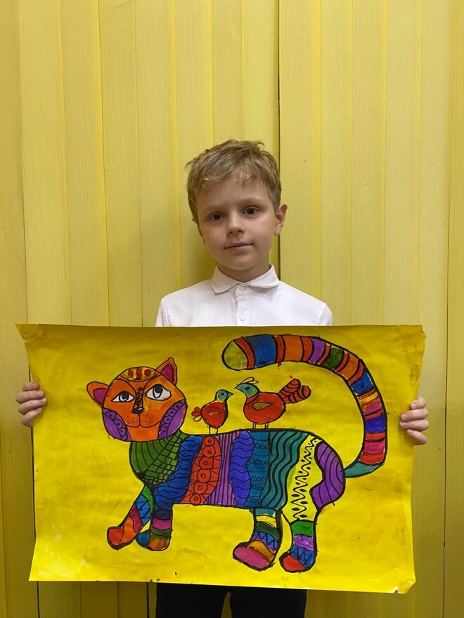 Всероссийский творческий конкурс «В мире животных»  - детский рисунок, поделка, творческая работа, категория школьники, 2 класс, дистанционный конкурс, школьный конкурс