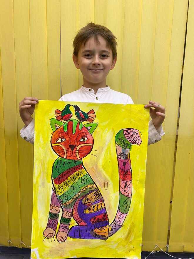 Всероссийский творческий конкурс «В мире животных»  - детский рисунок, поделка, творческая работа, категория школьники, 2 класс, дистанционный конкурс, школьный конкурс