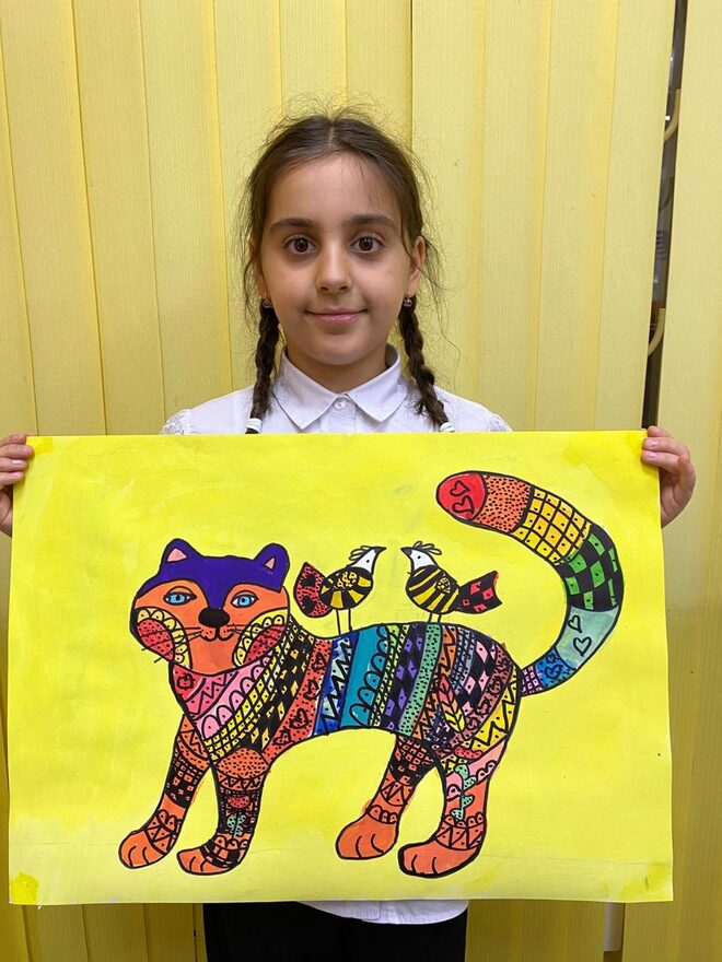 Всероссийский творческий конкурс «В мире животных»  - детский рисунок, поделка, творческая работа, категория школьники, 2 класс, дистанционный конкурс, школьный конкурс