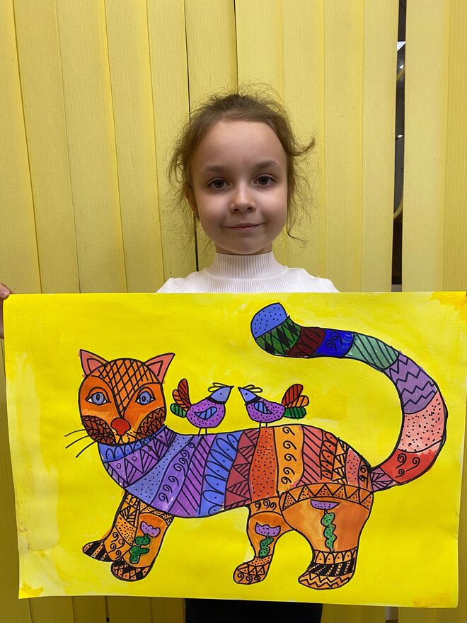 Всероссийский творческий конкурс «В мире животных»  - детский рисунок, поделка, творческая работа, категория школьники, 2 класс, дистанционный конкурс, школьный конкурс