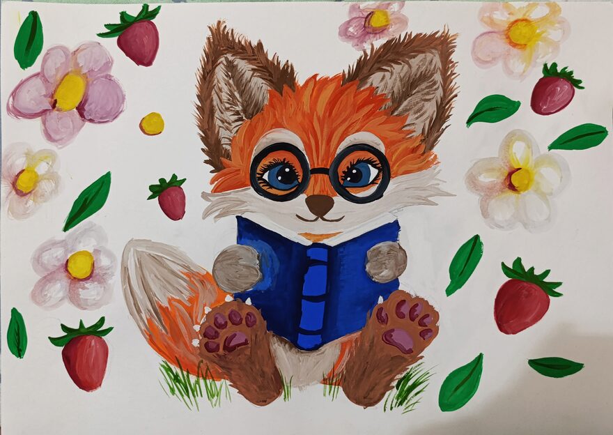 Всероссийский творческий конкурс «В мире животных»  - детский рисунок, поделка, творческая работа, категория школьники, 7 класс, дистанционный конкурс, школьный конкурс