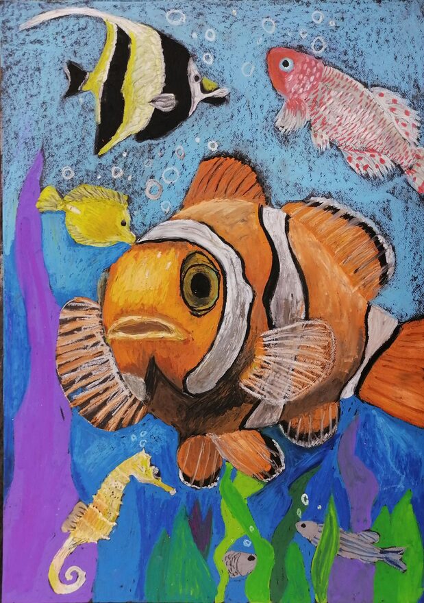 Всероссийский творческий конкурс «В мире животных»  - детский рисунок, поделка, творческая работа, категория школьники, 5 класс, дистанционный конкурс, школьный конкурс