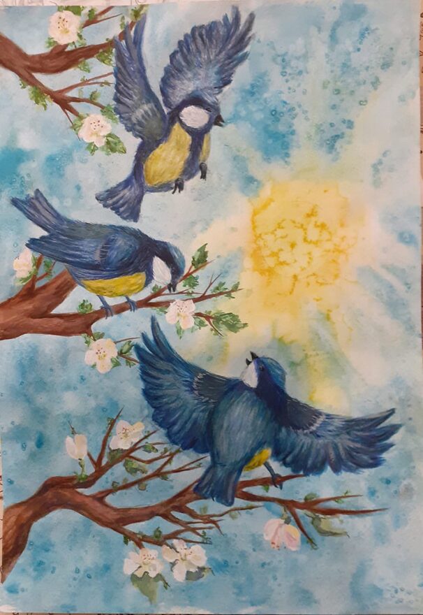 Всероссийский творческий конкурс «В мире животных»  - детский рисунок, поделка, творческая работа, категория школьники, 9 класс, дистанционный конкурс, школьный конкурс