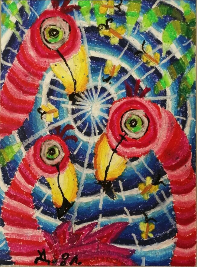 Всероссийский творческий конкурс «В мире животных»  - детский рисунок, поделка, творческая работа, категория школьники, 2 класс, дистанционный конкурс, школьный конкурс