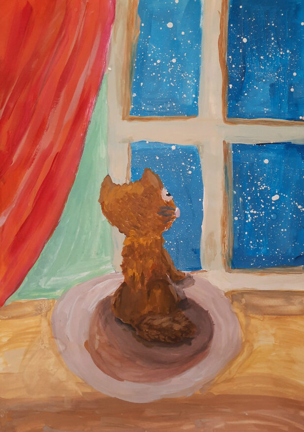 Всероссийский творческий конкурс «В мире животных»  - детский рисунок, поделка, творческая работа, категория школьники, 1 класс, дистанционный конкурс, школьный конкурс