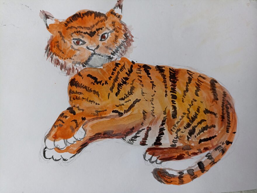 Всероссийский творческий конкурс «В мире животных»  - детский рисунок, поделка, творческая работа, категория школьники, 1 класс, дистанционный конкурс, школьный конкурс