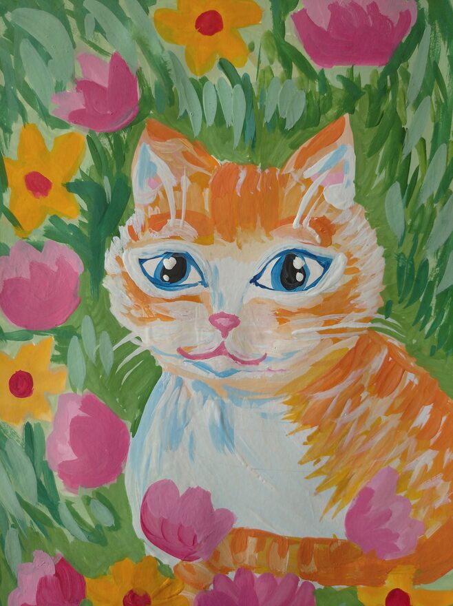 Всероссийский творческий конкурс «В мире животных»  - детский рисунок, поделка, творческая работа, категория школьники, 2 класс, дистанционный конкурс, школьный конкурс