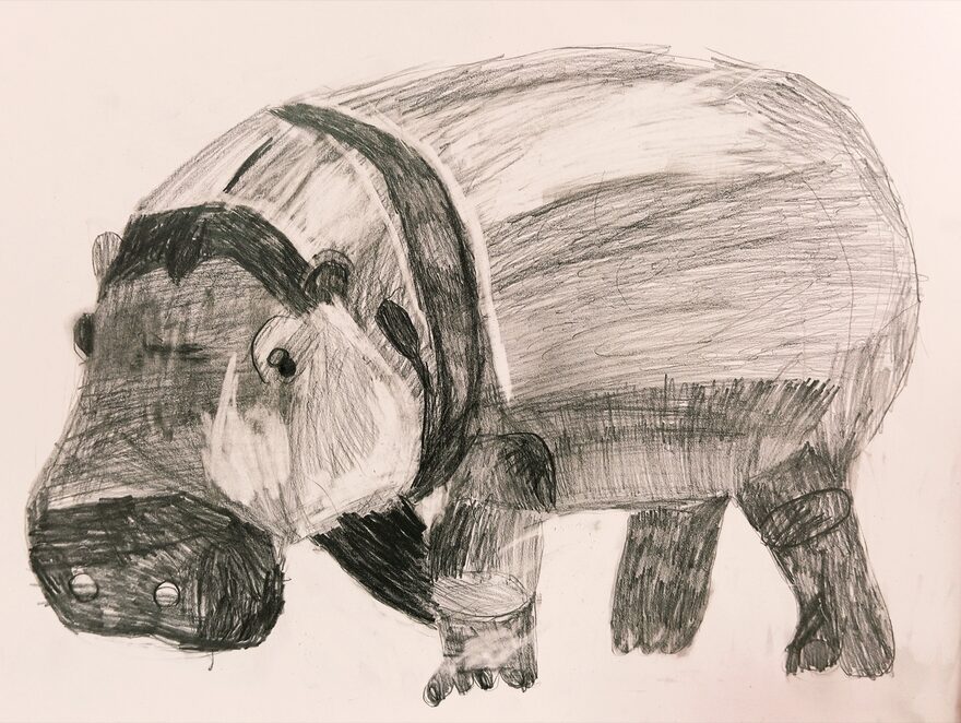 Всероссийский творческий конкурс «В мире животных»  - детский рисунок, поделка, творческая работа, категория школьники, 1 класс, дистанционный конкурс, школьный конкурс