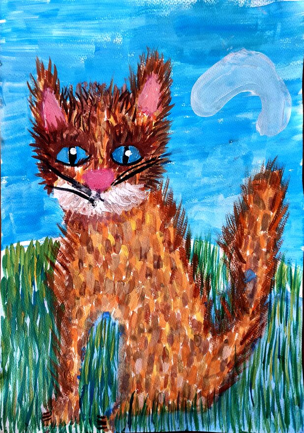 Всероссийский творческий конкурс «В мире животных»  - детский рисунок, поделка, творческая работа, категория школьники, 2 класс, дистанционный конкурс, школьный конкурс