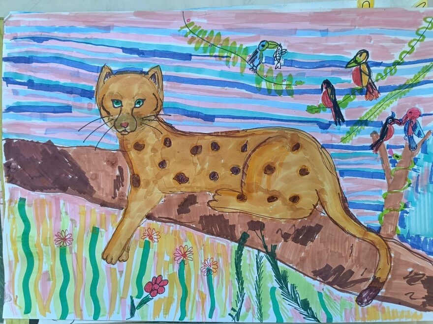 Всероссийский творческий конкурс «В мире животных»  - детский рисунок, поделка, творческая работа, категория школьники, 2 класс, дистанционный конкурс, школьный конкурс