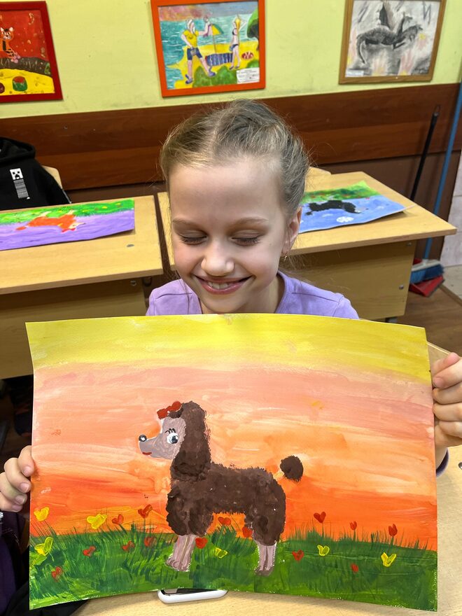 Всероссийский творческий конкурс «В мире животных»  - детский рисунок, поделка, творческая работа, категория школьники, 3 класс, дистанционный конкурс, школьный конкурс