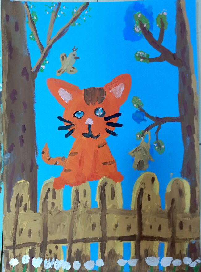 Всероссийский творческий конкурс «В мире животных»  - детский рисунок, поделка, творческая работа, категория школьники, 2 класс, дистанционный конкурс, школьный конкурс