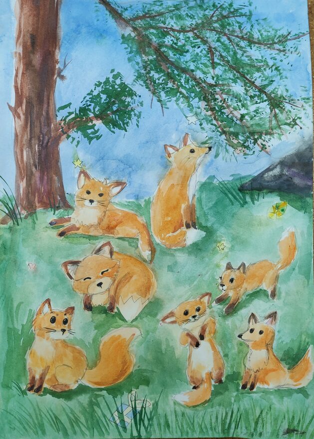 Всероссийский творческий конкурс «В мире животных»  - детский рисунок, поделка, творческая работа, категория школьники, 3 класс, дистанционный конкурс, школьный конкурс