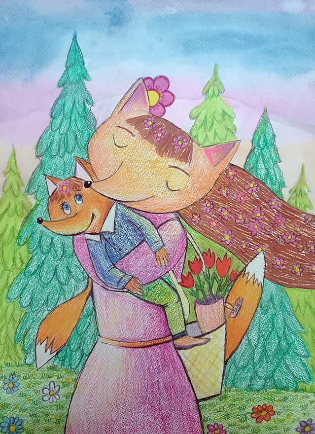 Всероссийский творческий конкурс «В мире животных»  - детский рисунок, поделка, творческая работа, категория школьники, 4 класс, дистанционный конкурс, школьный конкурс