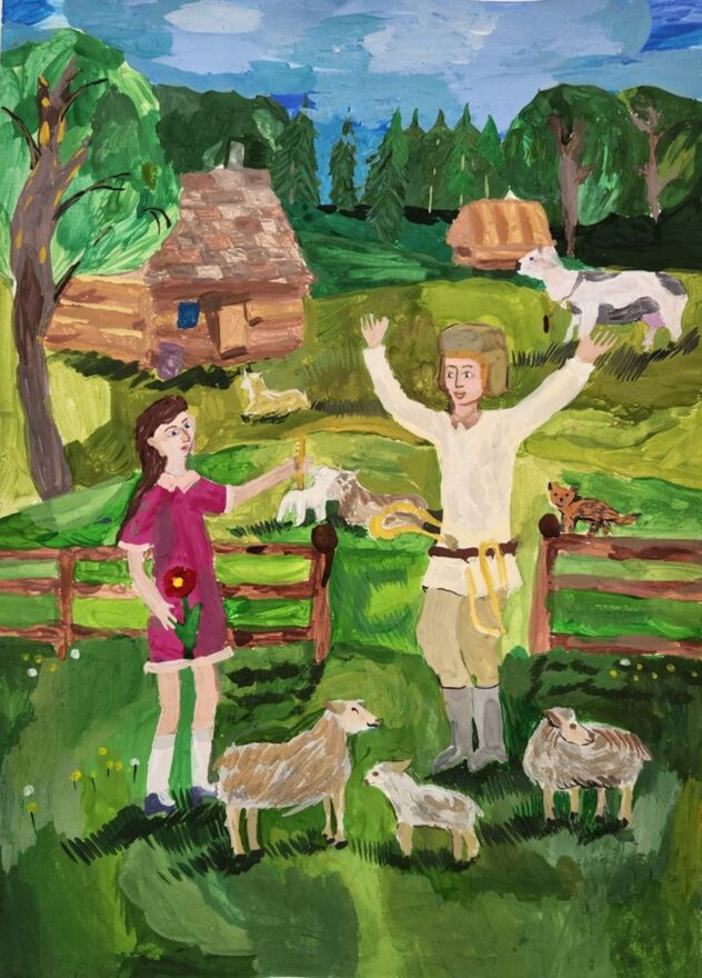 Всероссийский творческий конкурс «Любимые сказки и мультфильмы»  - детский рисунок, поделка, творческая работа, категория школьники, 6 класс, дистанционный конкурс, школьный конкурс