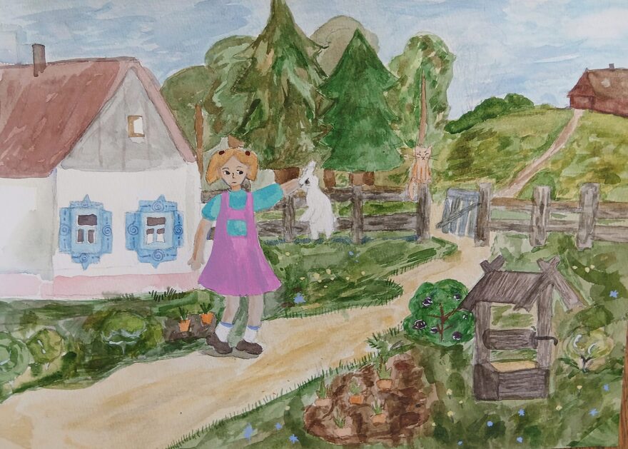 Всероссийский творческий конкурс «Любимые сказки и мультфильмы»  - детский рисунок, поделка, творческая работа, категория школьники, 5 класс, дистанционный конкурс, школьный конкурс