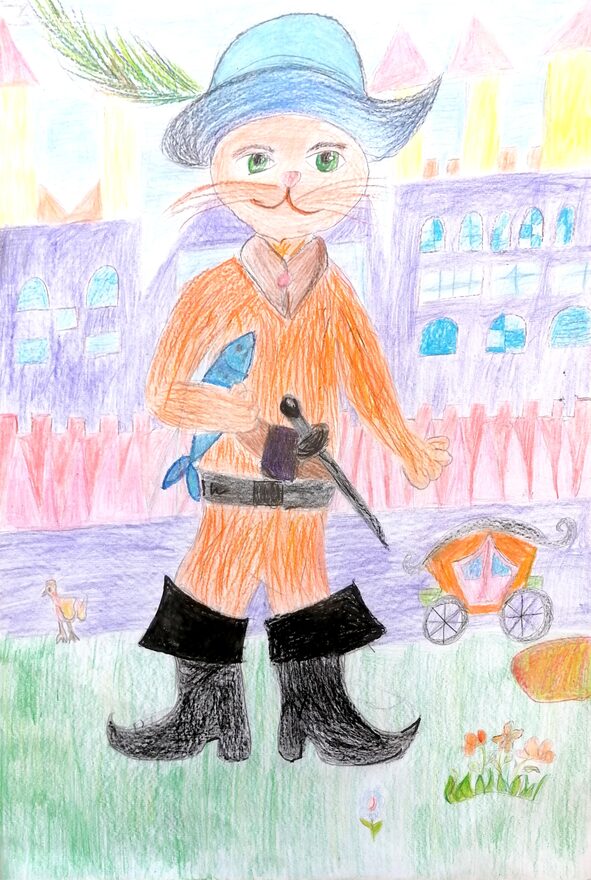 Всероссийский творческий конкурс «Любимые сказки и мультфильмы»  - детский рисунок, поделка, творческая работа, категория школьники, 6 класс, дистанционный конкурс, школьный конкурс