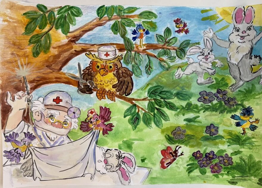 Всероссийский творческий конкурс «Любимые сказки и мультфильмы»  - детский рисунок, поделка, творческая работа, категория школьники, 3 класс, дистанционный конкурс, школьный конкурс