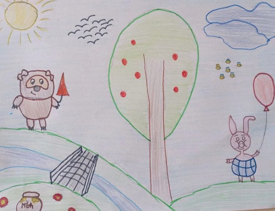 Всероссийский творческий конкурс «Любимые сказки и мультфильмы»  - детский рисунок, поделка, творческая работа, категория дошкольники, детский сад, дистанционный конкурс, школьный конкурс