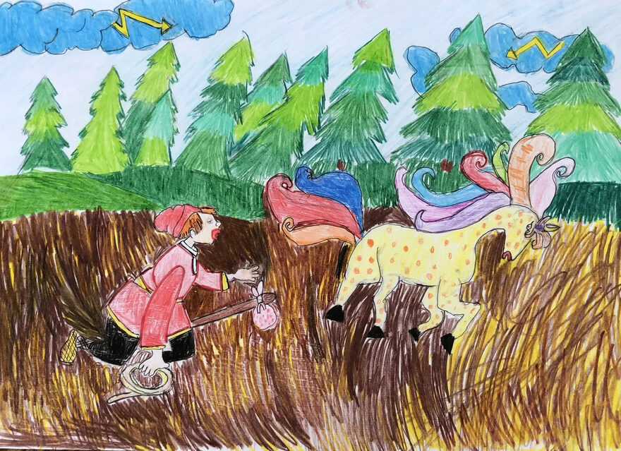 Всероссийский творческий конкурс «Любимые сказки и мультфильмы»  - детский рисунок, поделка, творческая работа, категория школьники, 2 класс, дистанционный конкурс, школьный конкурс