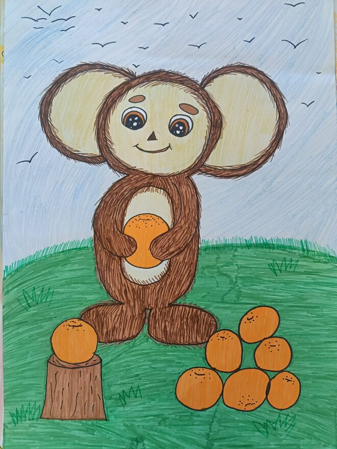 Всероссийский творческий конкурс «Любимые сказки и мультфильмы»  - детский рисунок, поделка, творческая работа, категория школьники, 2 класс, дистанционный конкурс, школьный конкурс