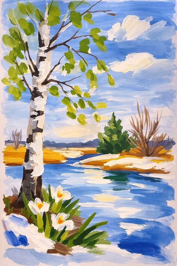 Всероссийский творческий конкурс «Красавица весна»  - детский рисунок, поделка, творческая работа, категория дошкольники, детский сад, дистанционный конкурс, школьный конкурс