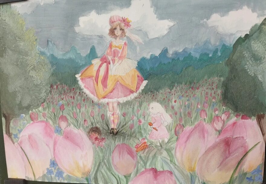 Всероссийский творческий конкурс «Красавица весна»  - детский рисунок, поделка, творческая работа, категория школьники, 7 класс, дистанционный конкурс, школьный конкурс