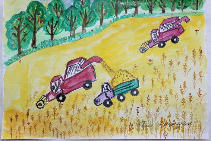 Всероссийский конкурс изобразительного искусства «Оранжевое лето»  - детский рисунок, поделка, творческая работа, категория школьники, 3 класс, дистанционный конкурс, школьный конкурс
