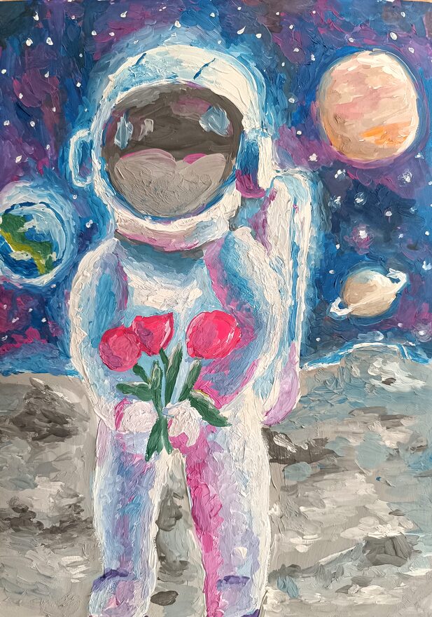 Всероссийский творческий конкурс «Тайны далёких планет»  - детский рисунок, поделка, творческая работа, категория школьники, 5 класс, дистанционный конкурс, школьный конкурс