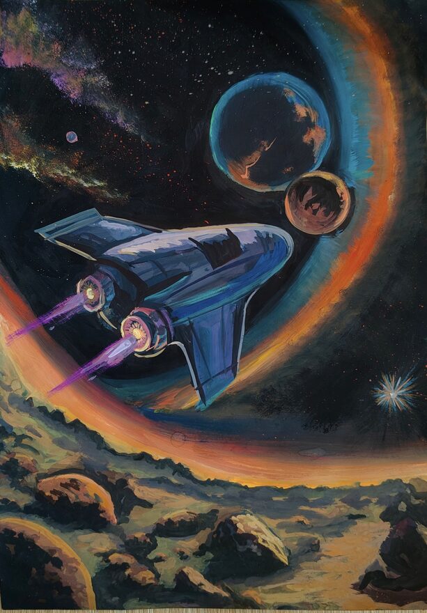 Всероссийский творческий конкурс «Тайны далёких планет»  - детский рисунок, поделка, творческая работа, категория школьники, 8 класс, дистанционный конкурс, школьный конкурс