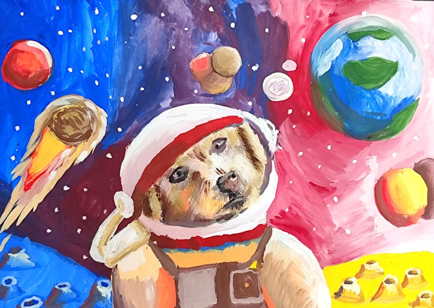 Всероссийский творческий конкурс «Тайны далёких планет»  - детский рисунок, поделка, творческая работа, категория школьники, 5 класс, дистанционный конкурс, школьный конкурс