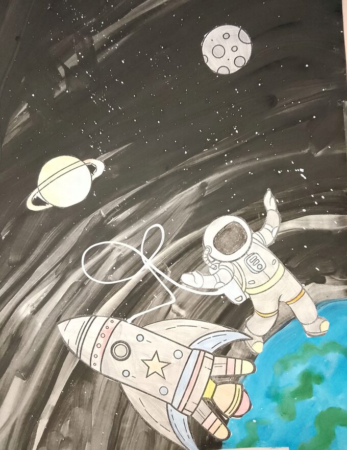Всероссийский творческий конкурс «Тайны далёких планет»  - детский рисунок, поделка, творческая работа, категория дошкольники, детский сад, дистанционный конкурс, школьный конкурс