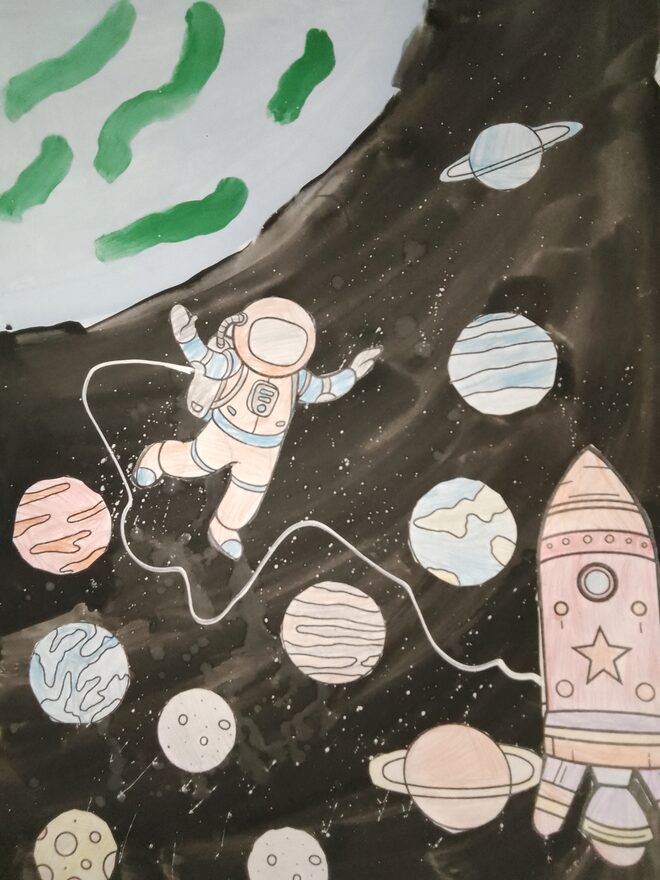 Всероссийский творческий конкурс «Тайны далёких планет»  - детский рисунок, поделка, творческая работа, категория дошкольники, детский сад, дистанционный конкурс, школьный конкурс