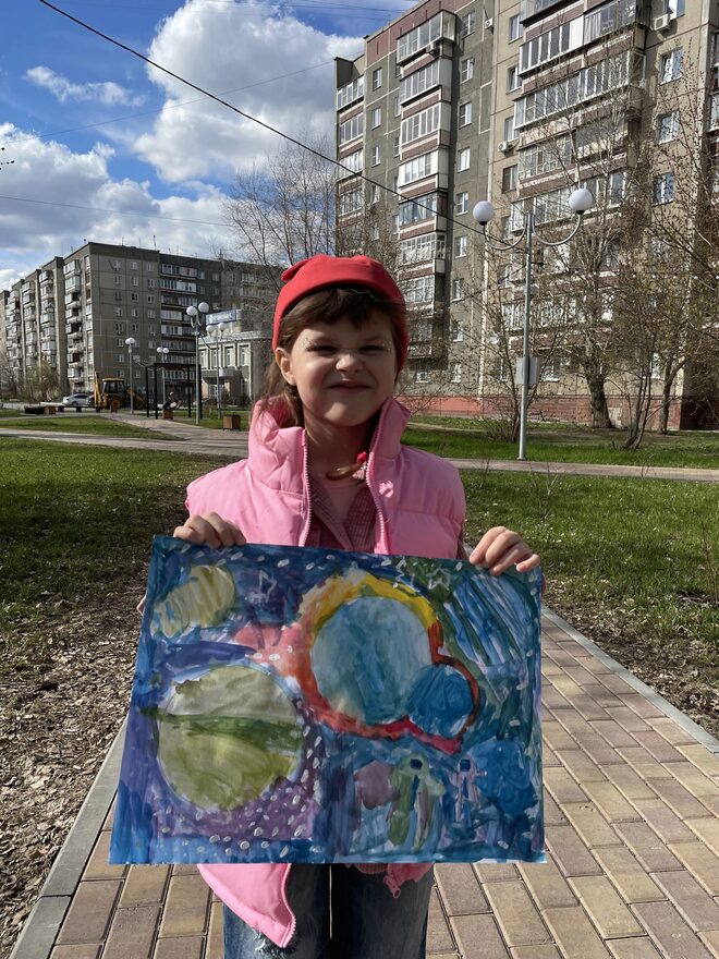 Всероссийский творческий конкурс «Тайны далёких планет»  - детский рисунок, поделка, творческая работа, категория дошкольники, детский сад, дистанционный конкурс, школьный конкурс