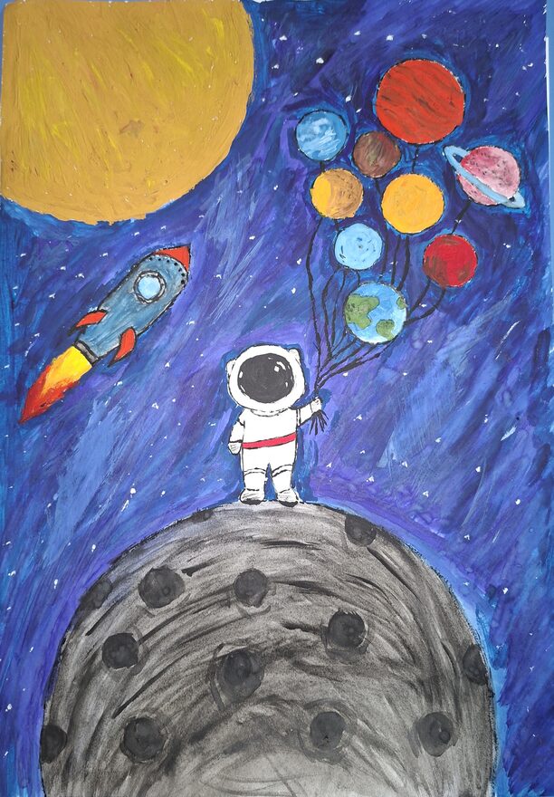 Всероссийский творческий конкурс «Тайны далёких планет»  - детский рисунок, поделка, творческая работа, категория дошкольники, детский сад, дистанционный конкурс, школьный конкурс