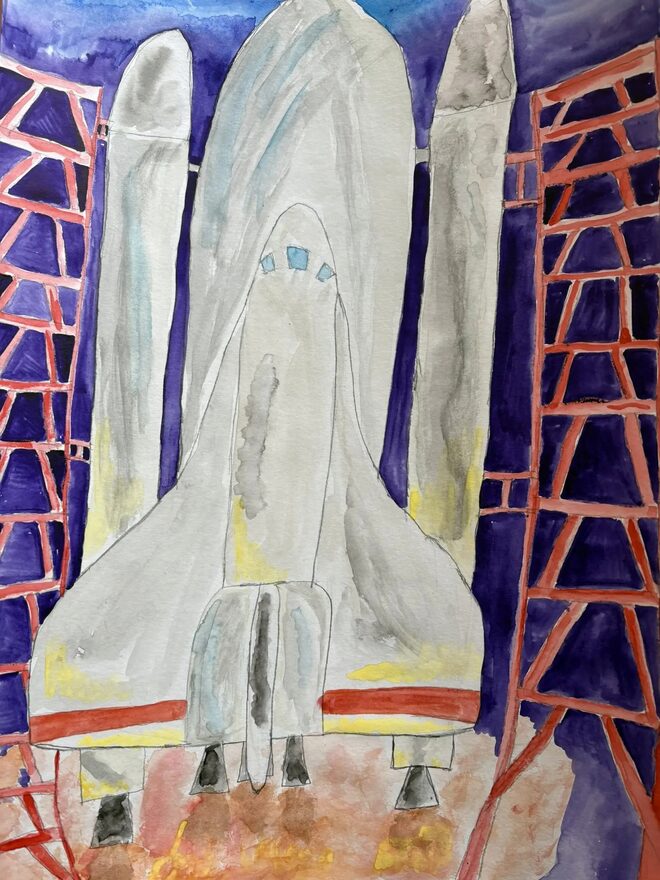 Всероссийский творческий конкурс «Тайны далёких планет»  - детский рисунок, поделка, творческая работа, категория школьники, 6 класс, дистанционный конкурс, школьный конкурс