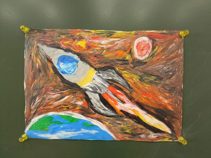 Всероссийский творческий конкурс «Тайны далёких планет»  - детский рисунок, поделка, творческая работа, категория школьники, 4 класс, дистанционный конкурс, школьный конкурс