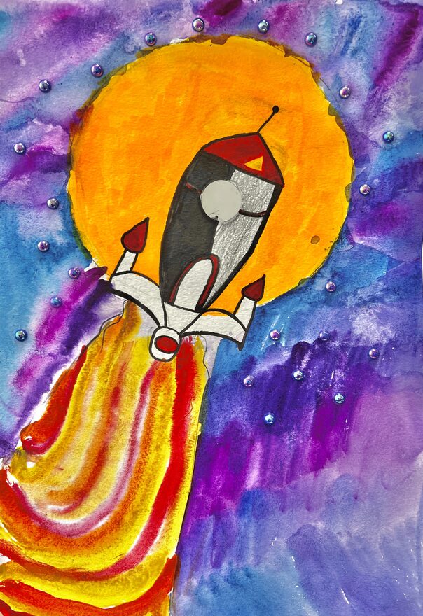 Всероссийский творческий конкурс «Тайны далёких планет»  - детский рисунок, поделка, творческая работа, категория школьники, 1 класс, дистанционный конкурс, школьный конкурс