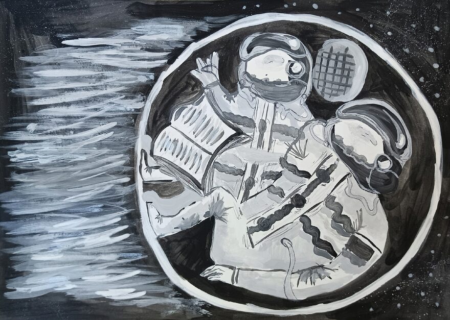 Всероссийский творческий конкурс «Тайны далёких планет»  - детский рисунок, поделка, творческая работа, категория школьники, 6 класс, дистанционный конкурс, школьный конкурс