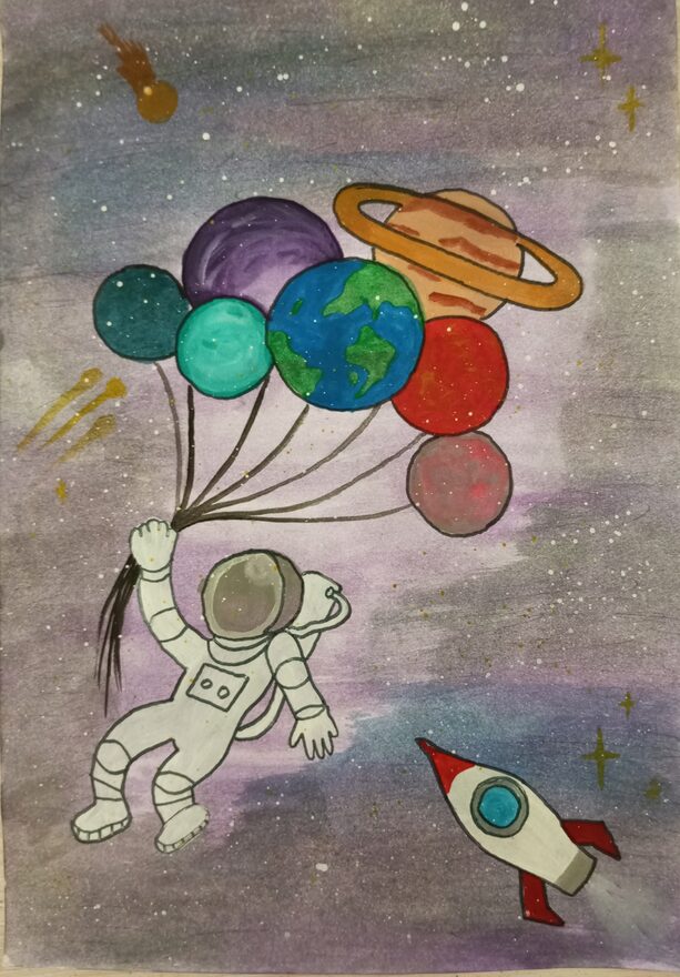 Всероссийский творческий конкурс «Тайны далёких планет»  - детский рисунок, поделка, творческая работа, категория дошкольники, детский сад, дистанционный конкурс, школьный конкурс